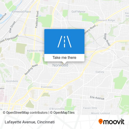 Mapa de Lafayette Avenue