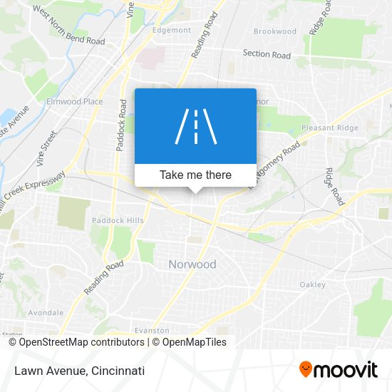 Mapa de Lawn Avenue