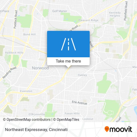 Northeast Expressway map