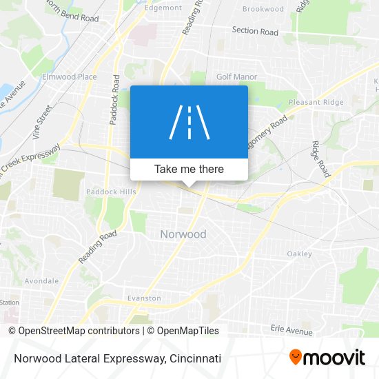 Mapa de Norwood Lateral Expressway