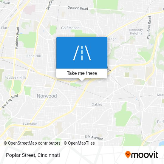 Mapa de Poplar Street