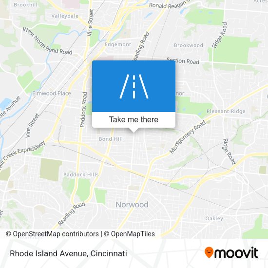 Rhode Island Avenue map