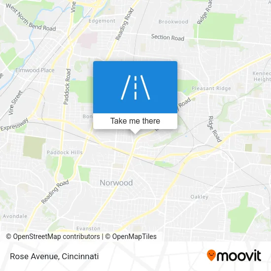 Rose Avenue map
