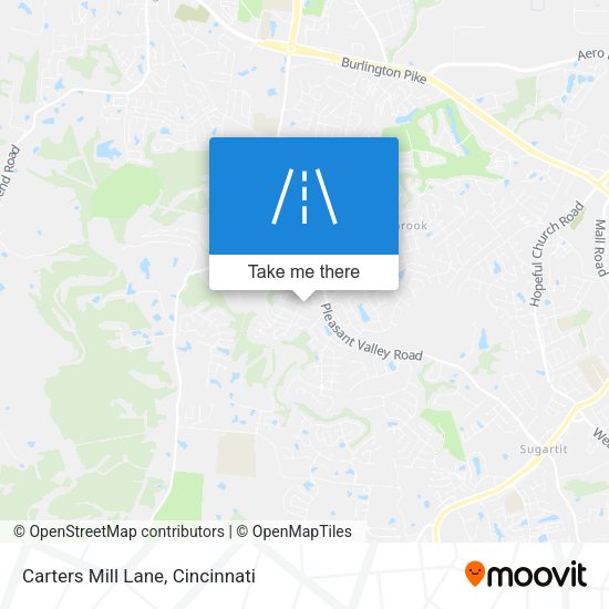 Mapa de Carters Mill Lane