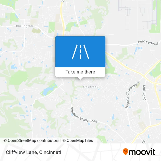 Cliffview Lane map
