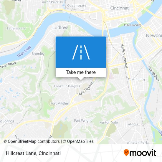 Mapa de Hillcrest Lane