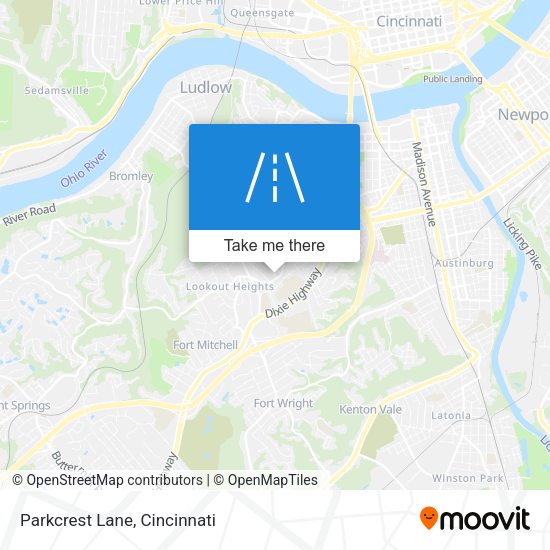 Mapa de Parkcrest Lane