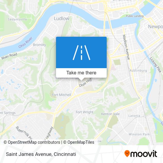 Mapa de Saint James Avenue