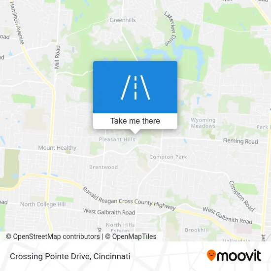 Crossing Pointe Drive map