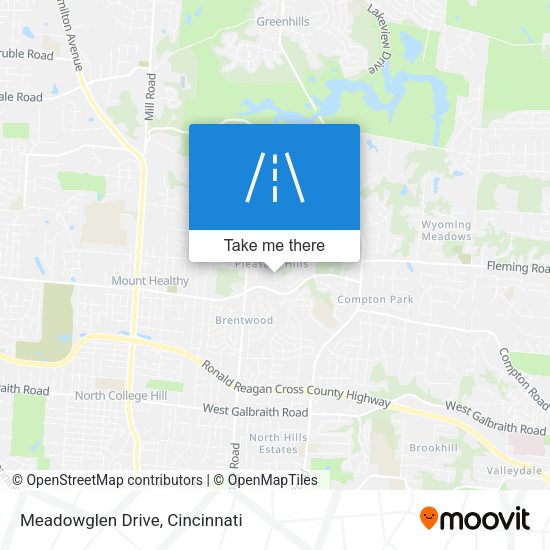 Meadowglen Drive map