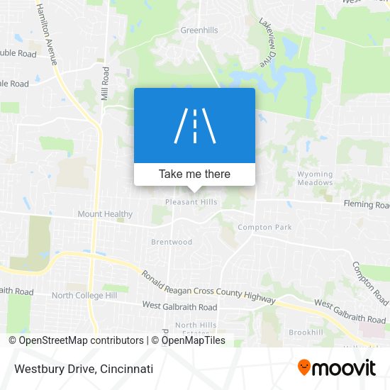 Mapa de Westbury Drive
