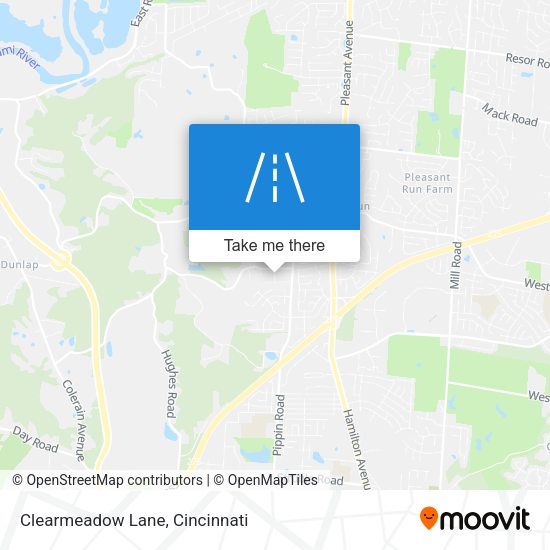 Clearmeadow Lane map