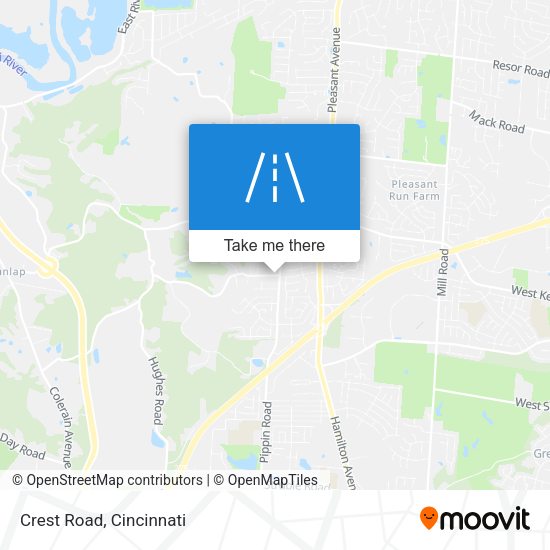 Mapa de Crest Road