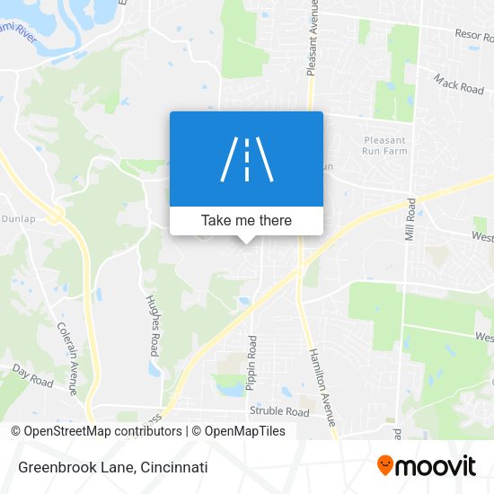 Greenbrook Lane map