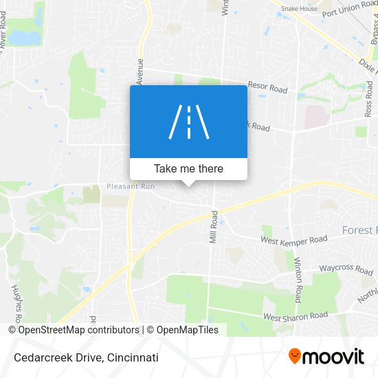 Cedarcreek Drive map