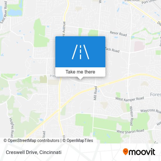 Creswell Drive map