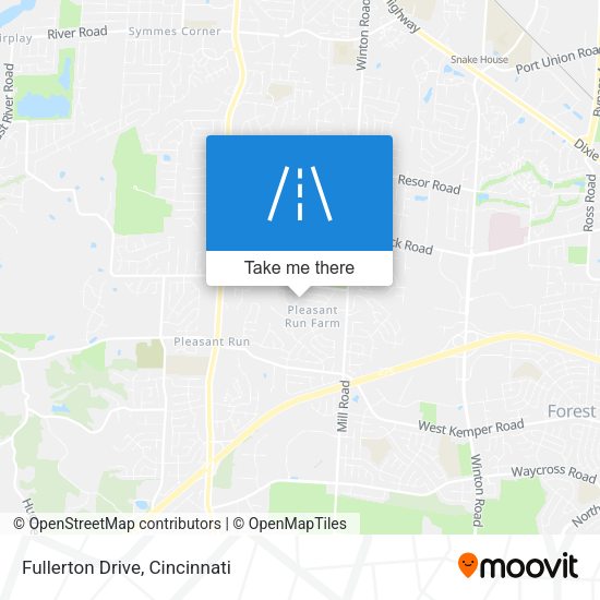 Mapa de Fullerton Drive