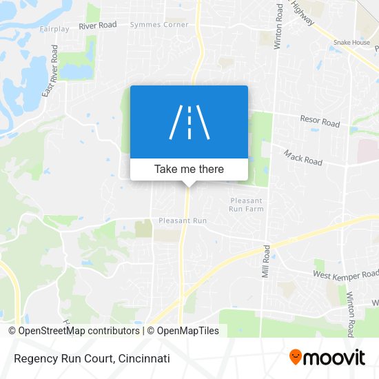 Mapa de Regency Run Court