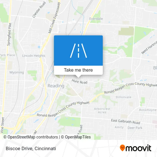 Biscoe Drive map