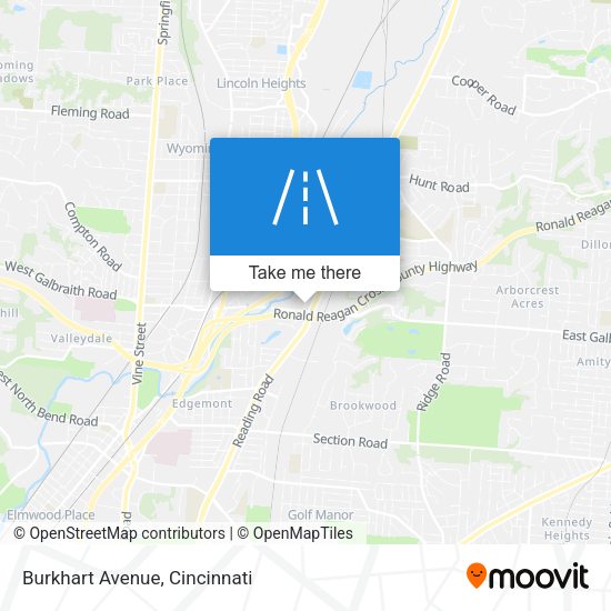 Mapa de Burkhart Avenue