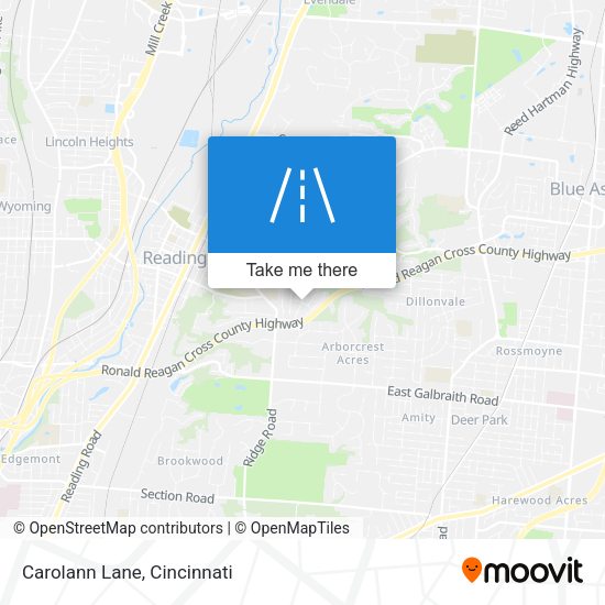 Mapa de Carolann Lane