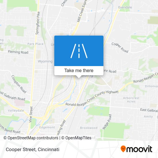 Mapa de Cooper Street