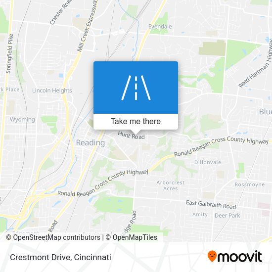Mapa de Crestmont Drive
