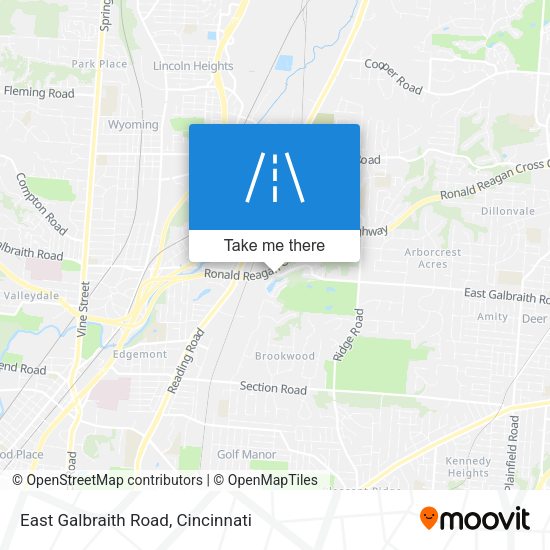 East Galbraith Road map