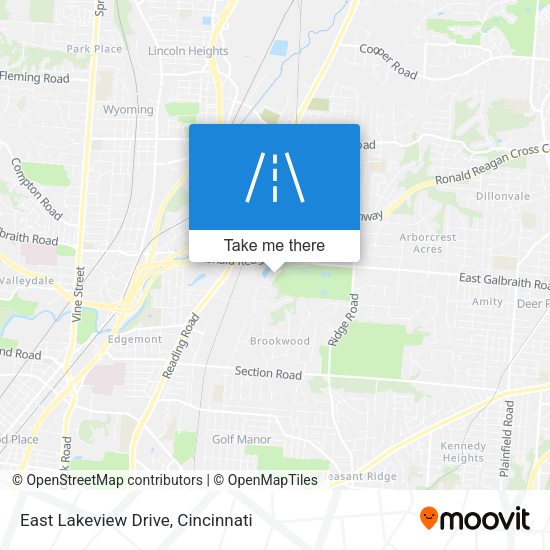East Lakeview Drive map