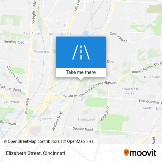 Elizabeth Street map