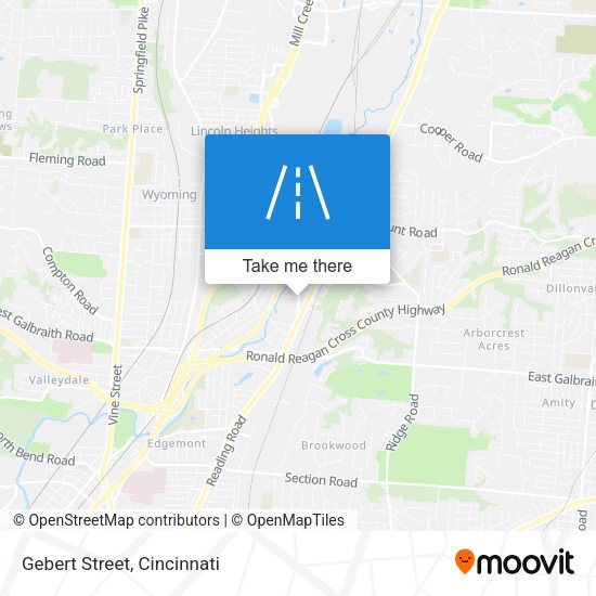 Mapa de Gebert Street