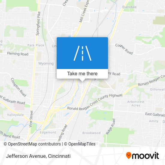 Jefferson Avenue map