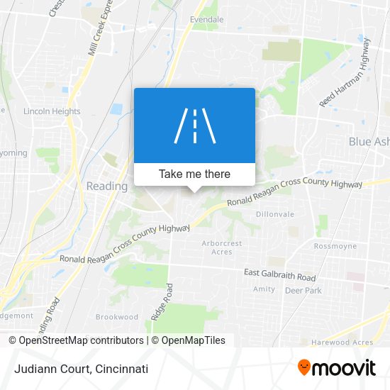 Mapa de Judiann Court