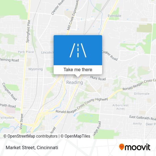 Mapa de Market Street