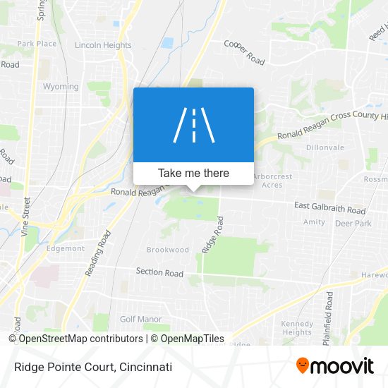 Mapa de Ridge Pointe Court