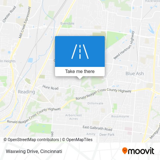 Waxwing Drive map