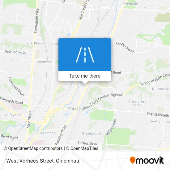 West Vorhees Street map