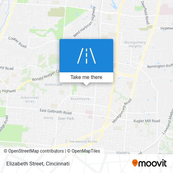 Mapa de Elizabeth Street