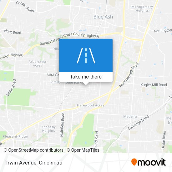 Mapa de Irwin Avenue