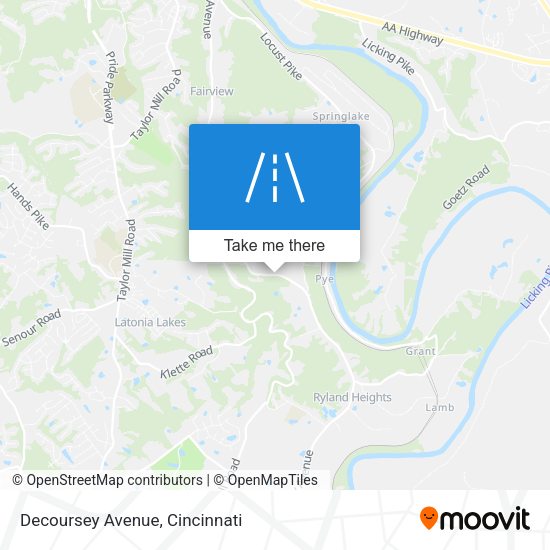 Decoursey Avenue map