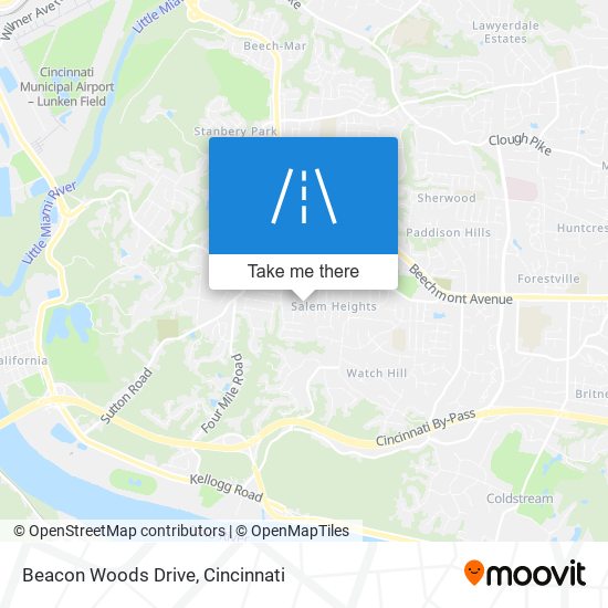 Beacon Woods Drive map