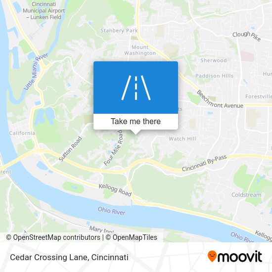 Mapa de Cedar Crossing Lane