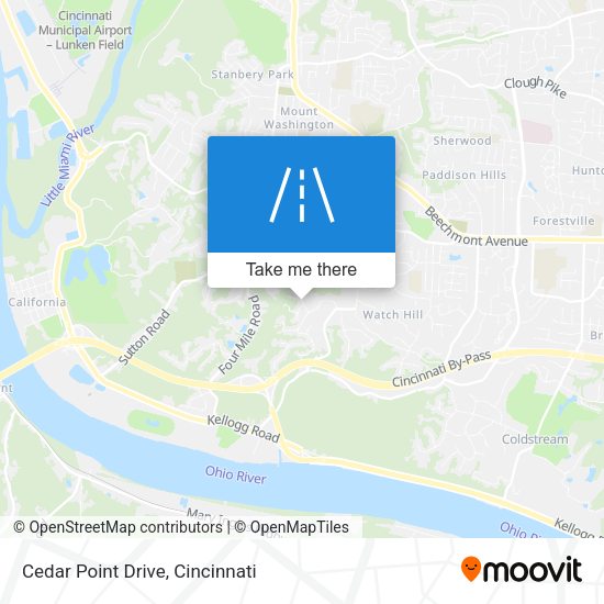 Cedar Point Drive map