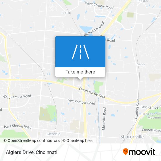 Algiers Drive map