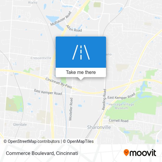 Mapa de Commerce Boulevard