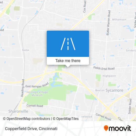 Mapa de Copperfield Drive