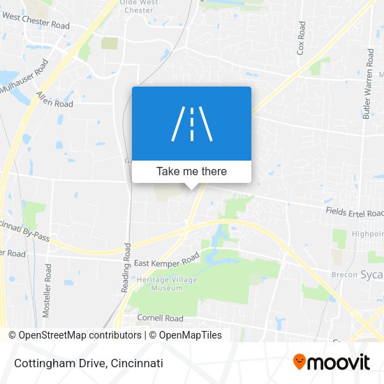 Cottingham Drive map