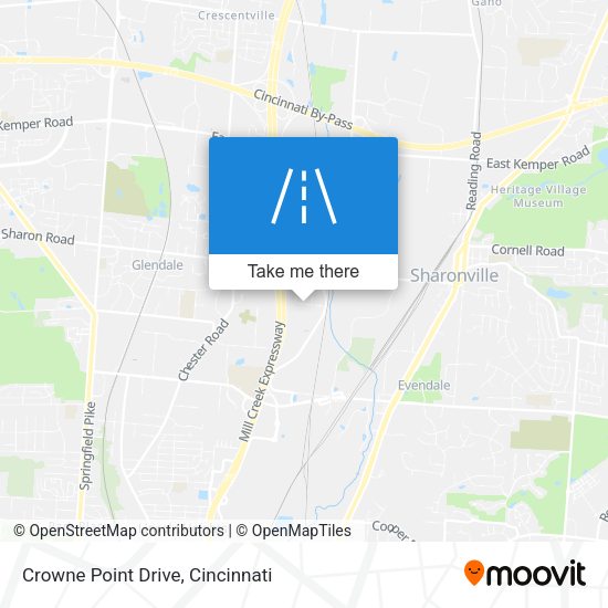 Mapa de Crowne Point Drive