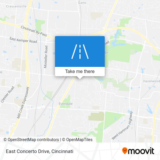 East Concerto Drive map
