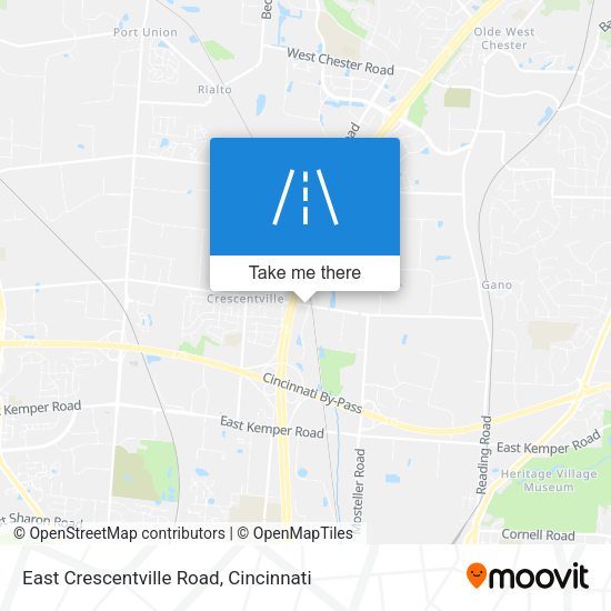 Mapa de East Crescentville Road